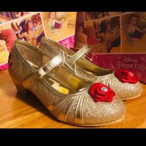 NWT Princess Belle Glittery Dress shoes toddler 9